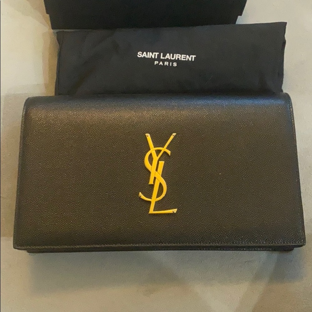 YSL Saint Laurent Classic Monogram Kate Clutch